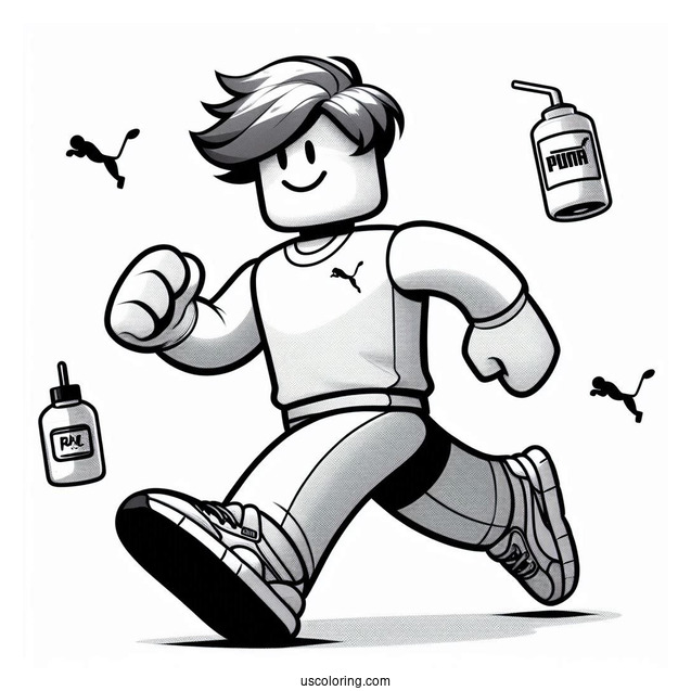 Roblox Character Running Wearing Puma