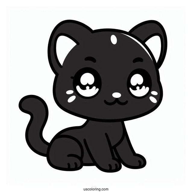 Cute Kawaii Black Panther For Kids