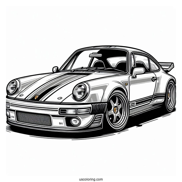 Fujimi 1 24 Porsche Coloring Page