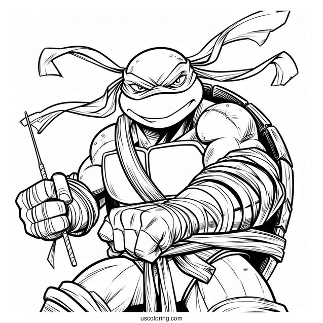 Ninja Turtles Coloring Page Of Simple Traximus