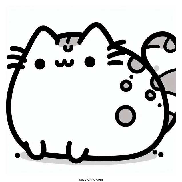 Cute Pusheen Bulbasaur To Color