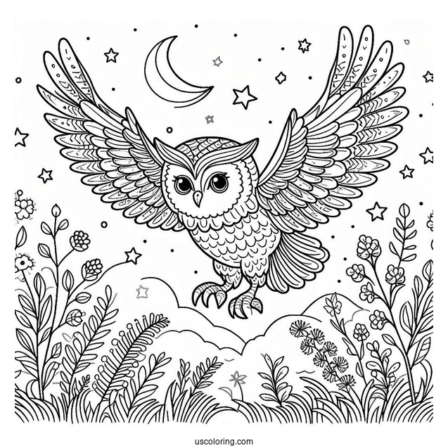 Owl Coming In To Land