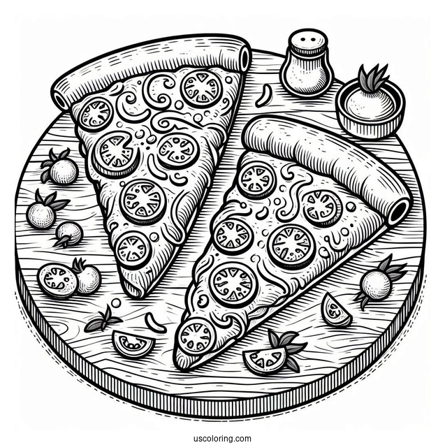 Two Delicious Looking Slices Of Pizza