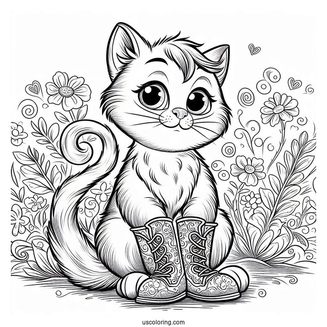 Puss In Boots Coloring Page