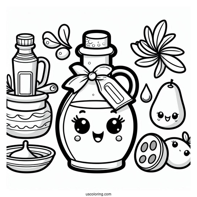 Outline Of Olive Oil Shopkins To Color