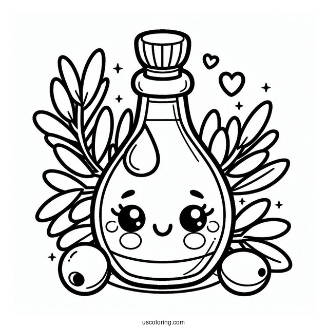 Outline Of Olive Oil Shopkins To Color