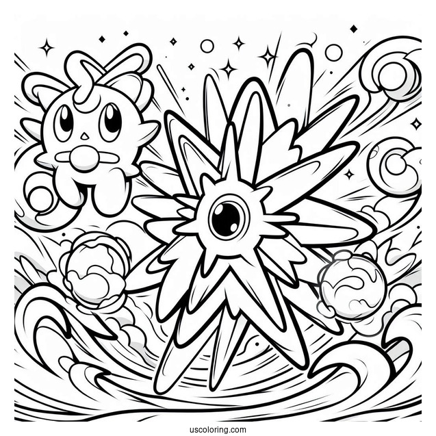 M Starmie EX Stellar Storm Coloring Sheet