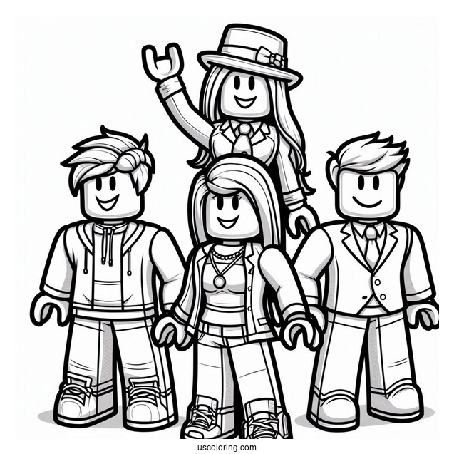 Detailed Roblox Characters To Color