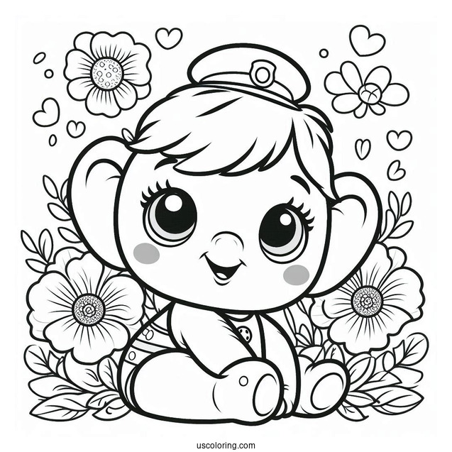 Poppy Playtime Coloring Page Of Bubba Bubbaphant For Preschoolers