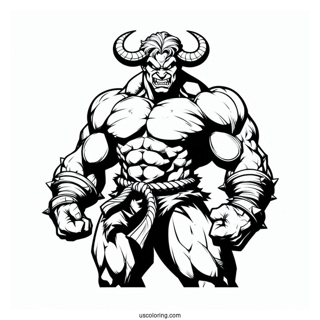 Street Fighter Coloring Page Of Evil M Bison