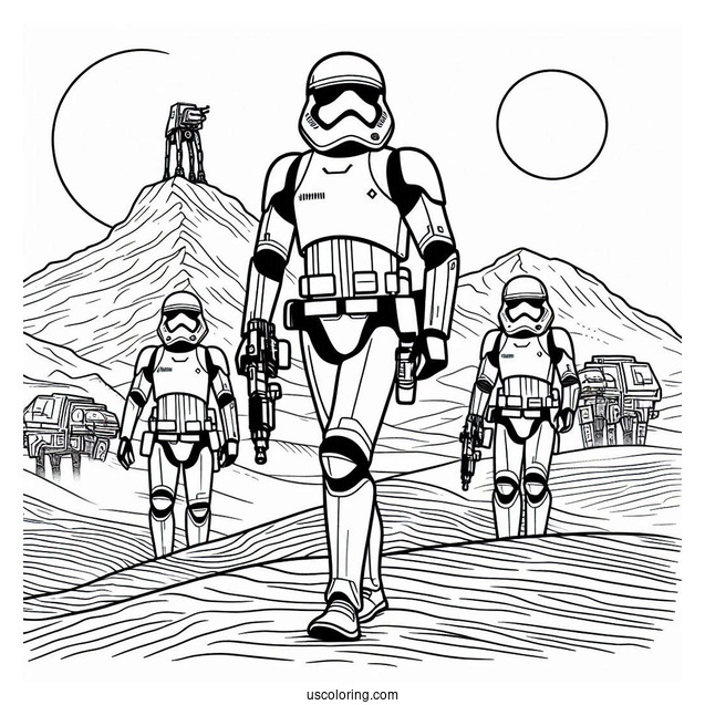 Sand Stormtrooper Coloring Page