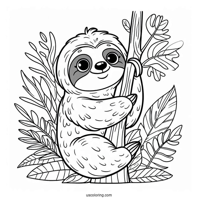 Zootopia Sloth Coloring Page For Kids