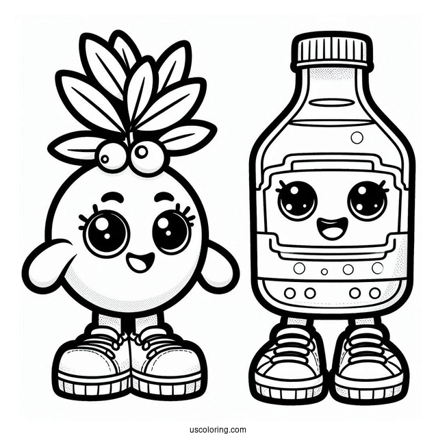 Outline Of Olive Oil Shopkins To Color