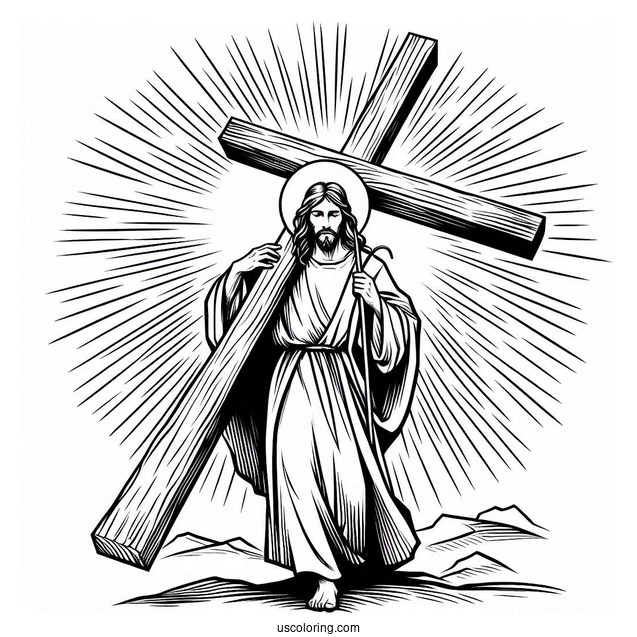 Jesus Christ Carrying Cross