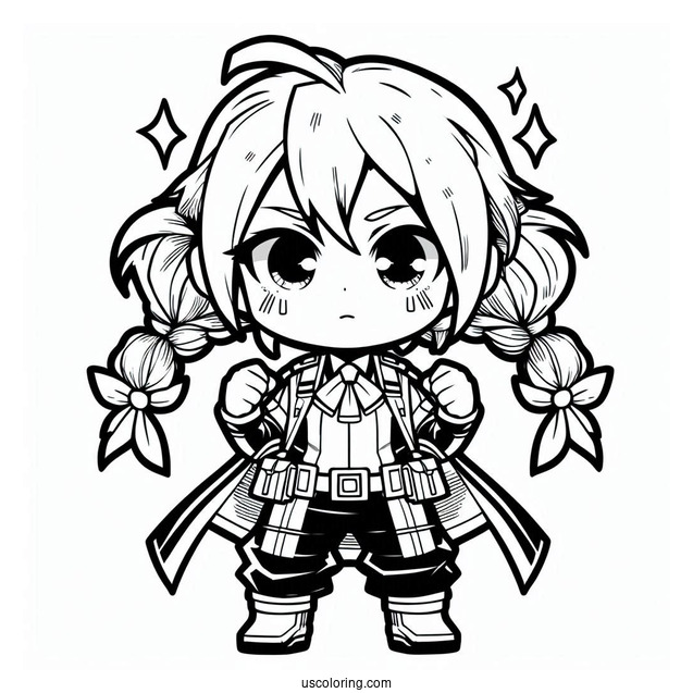 My Hero Academia Coloring Page Of Chibi Mirio Togata For Preschoolers