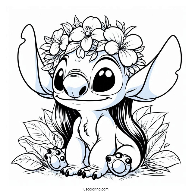 Lilo & Stitch Coloring Page Of Experiment 149 Bonnie