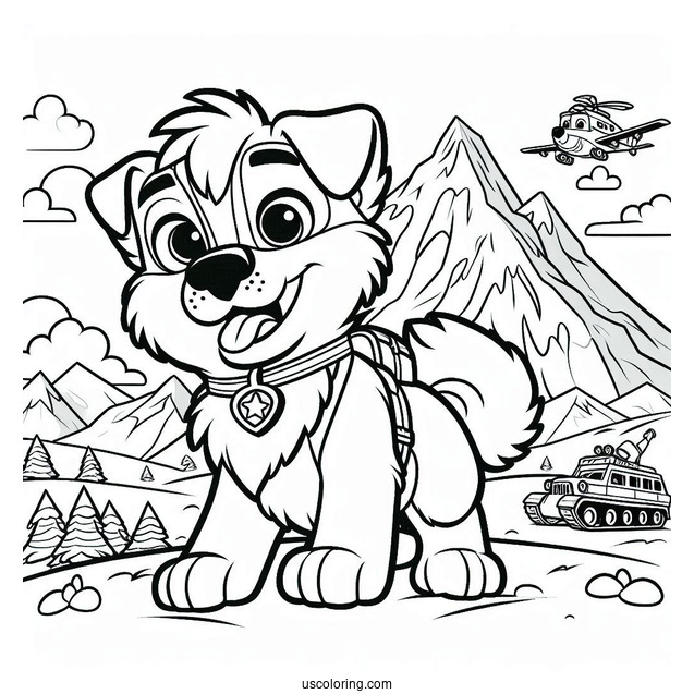 Coloring Page Of Everest