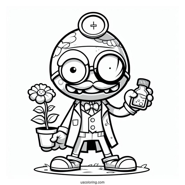 Coloring Page Of Dr Zomboss