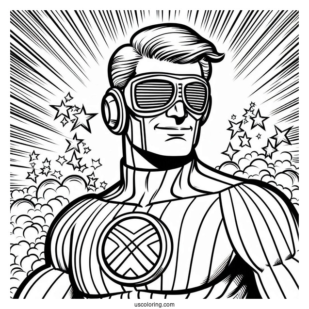 Reed Richards Mr. Fantastic Coloring Page For Kids