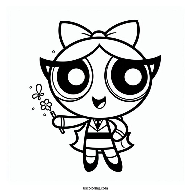 Professor Utonium Character Coloring Sheet