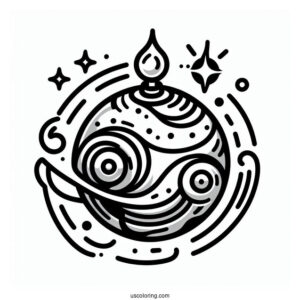 Sprunki Coloring Page Of Logo With Brud, Oren, Sky, Garnold, And Black