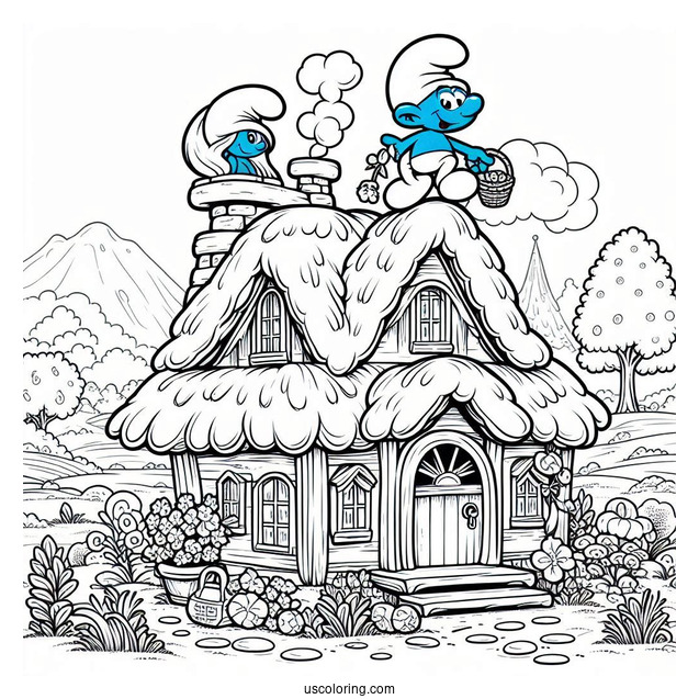 Smurf Village Houses