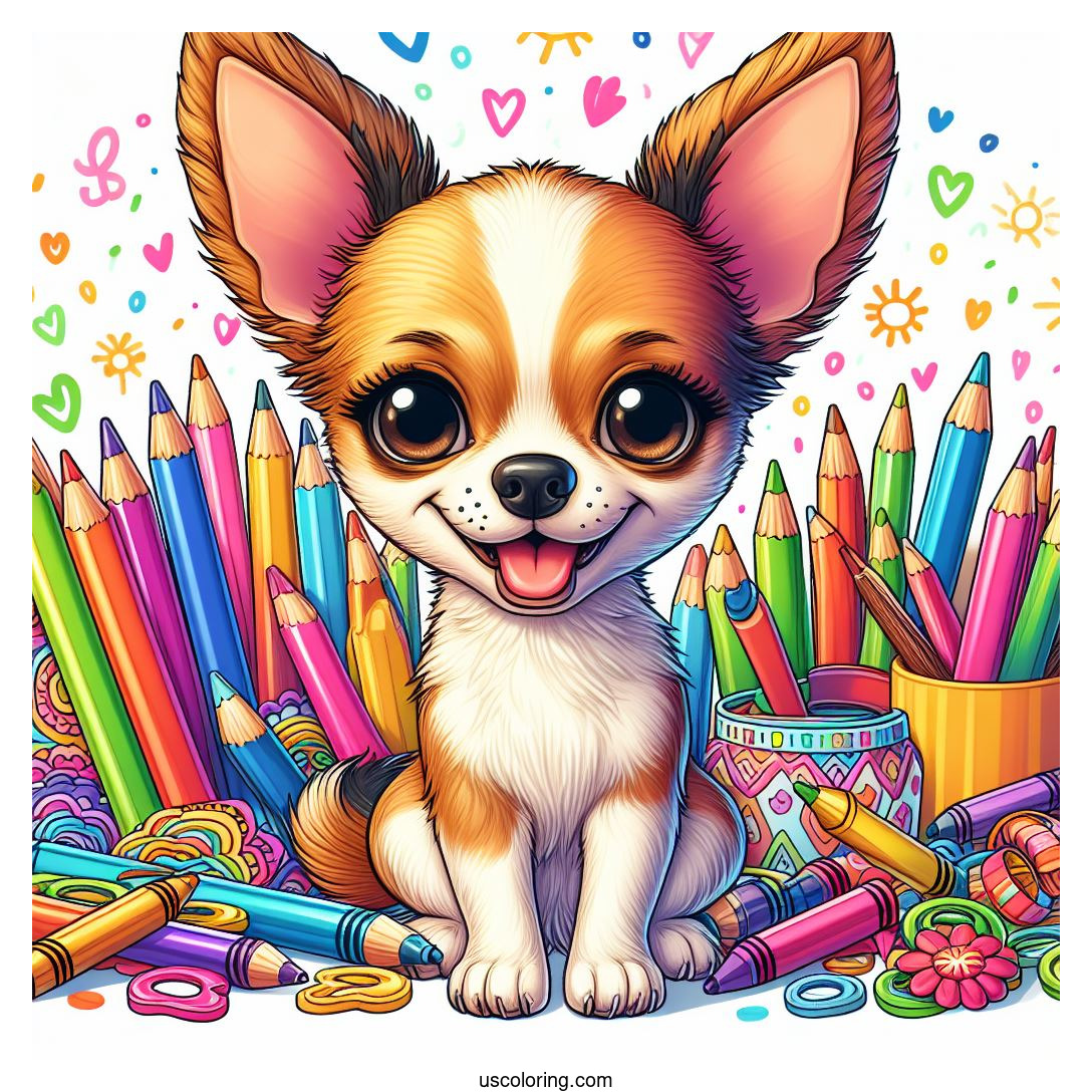 Chihuahua Coloring Pages Featured Image