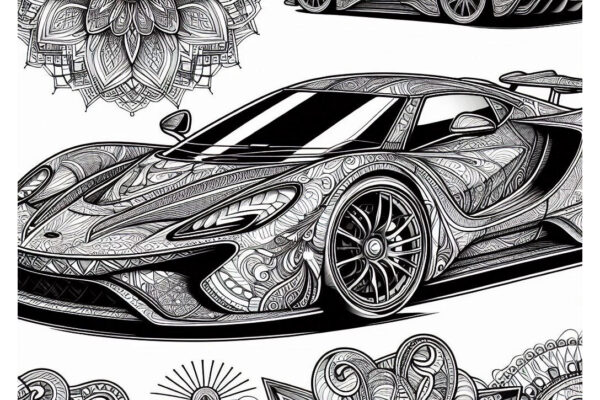 Bugatti Coloring Pages (Free PDF Printables)