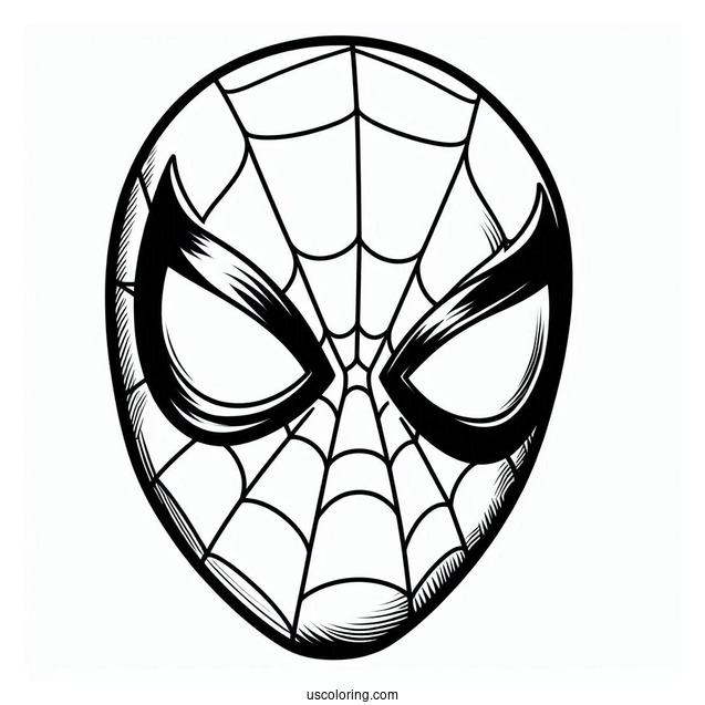 Simple Spider-Man Face To Color