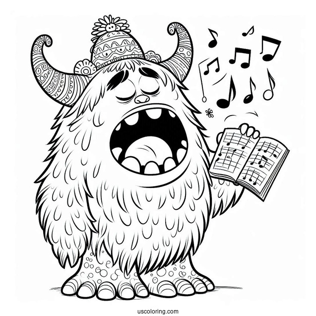 My Singing Monsters Coloring Page Of Singing Mammott