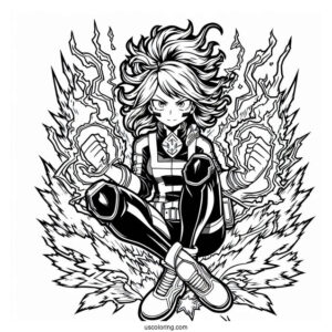 My Hero Academia Coloring Page Of Full Poster