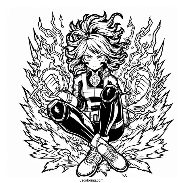 My Hero Academia Coloring Page Of Full Poster