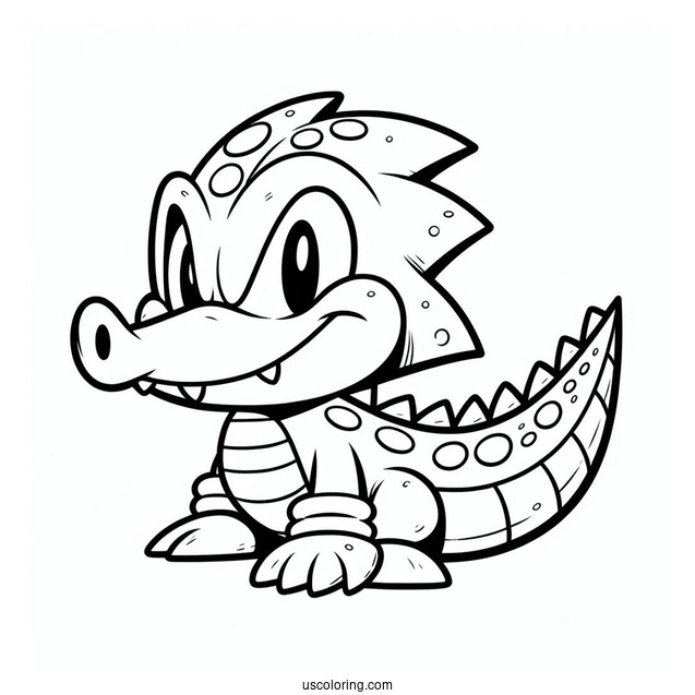 Vector the Crocodile Coloring Page