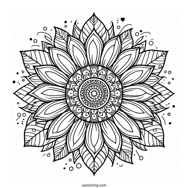 Mandala Coloring Sheet For Adults