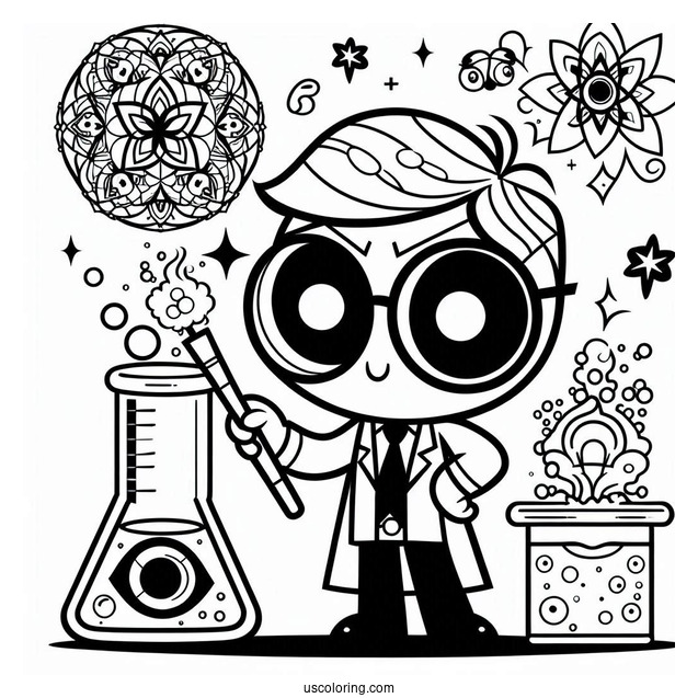 Coloring Page Of Professor Utonium