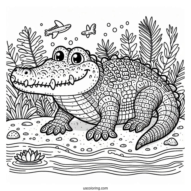 The Enormous Crocodile Coloring Page