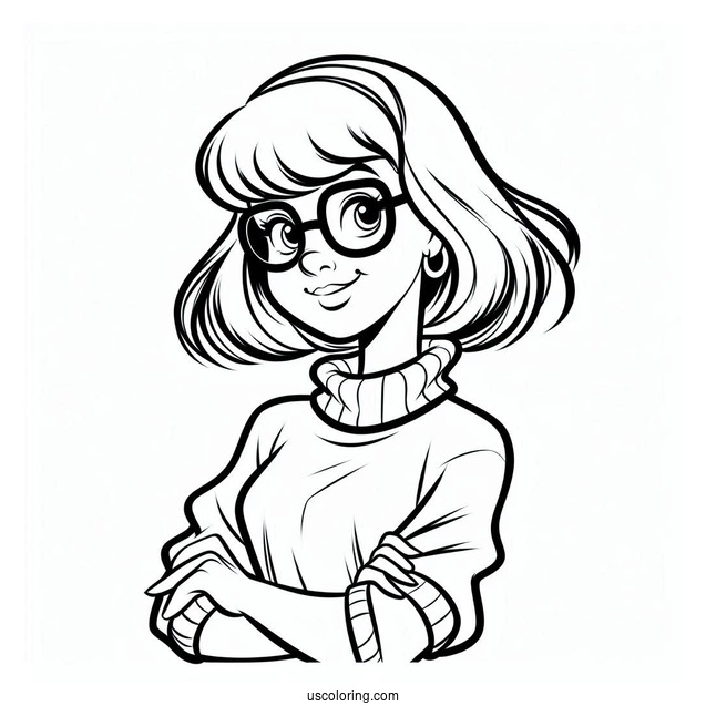 Velma From Scooby-Doo Coloring Picture