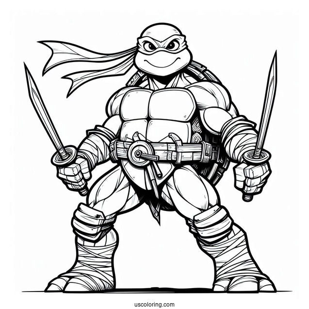 Ninja Turtles Coloring Page Of Simple Traximus