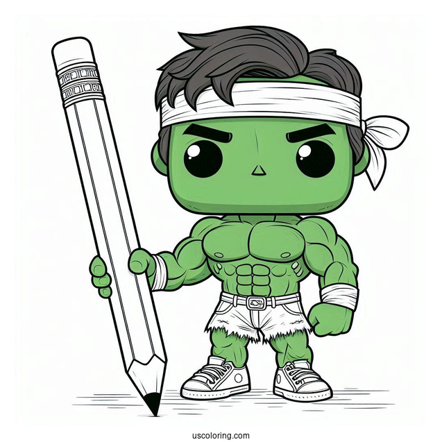 Funko Pop Hulk Coloring Page