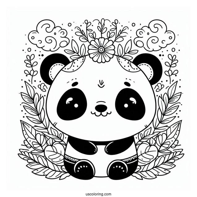Po The Panda Coloring Page Foe Kids
