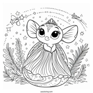 Simple Coloring Page Of Ray Firefly