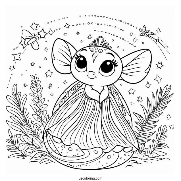Simple Coloring Page Of Ray Firefly