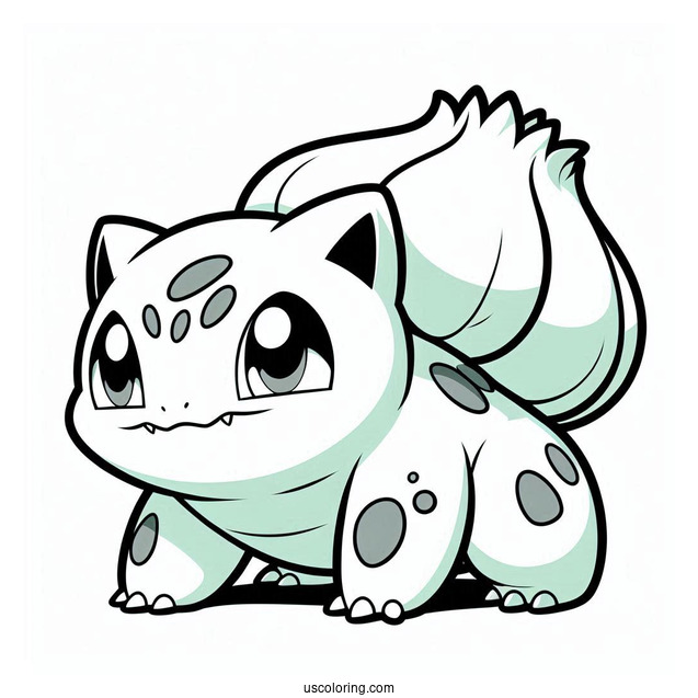 Bulbasaur Coloring Page Pokemon Card