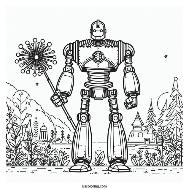The Iron Giant Robot Coloring Page