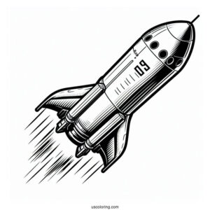 SpaceX Dragon Capsule Coloring Page