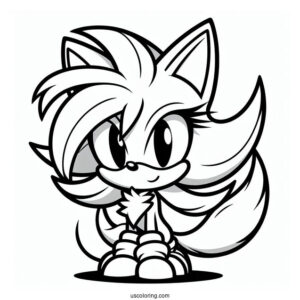 Blaze the Cat With Hair Up