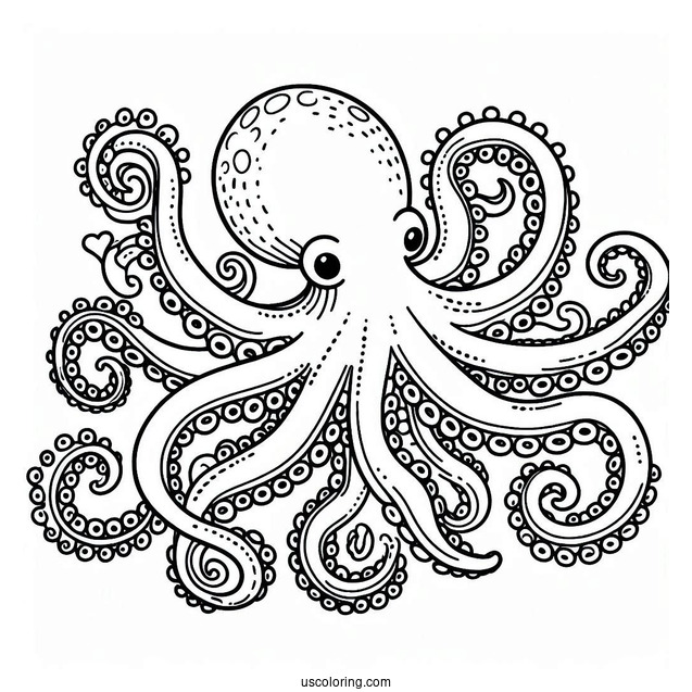 O Is For Octopus Coloring Page