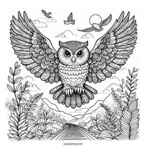 Owl Coming In To Land