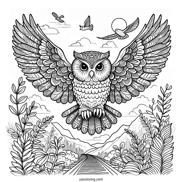 Owl Coming In To Land