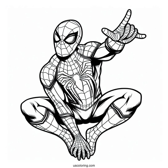 Easy Spider-Man Coloring For Kids(1)